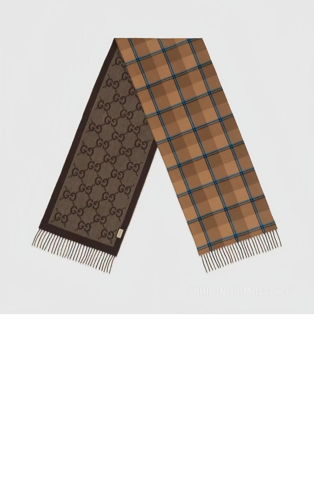 구찌 GG 섀도우 울 자카드 스카프 713142