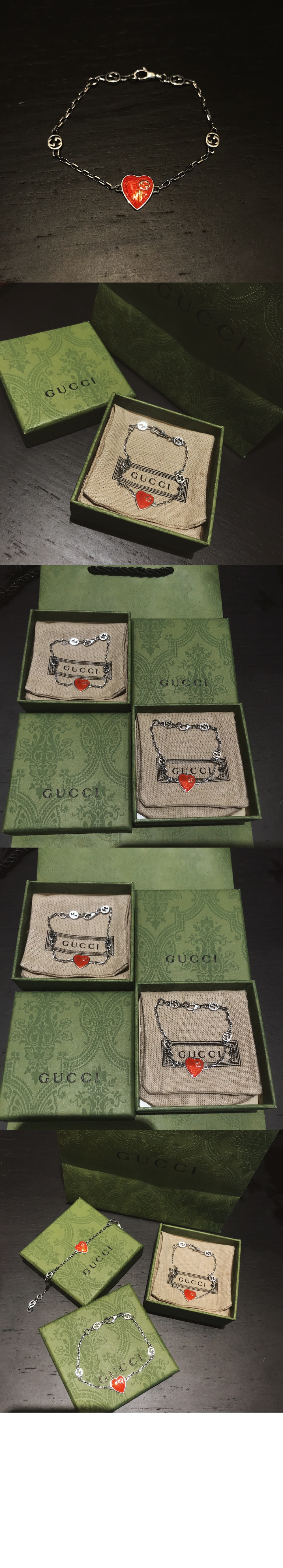 구찌 인터로킹 G 팔찌 645546