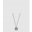 구찌 스퀘어 G 크로스 실버 목걸이 552768