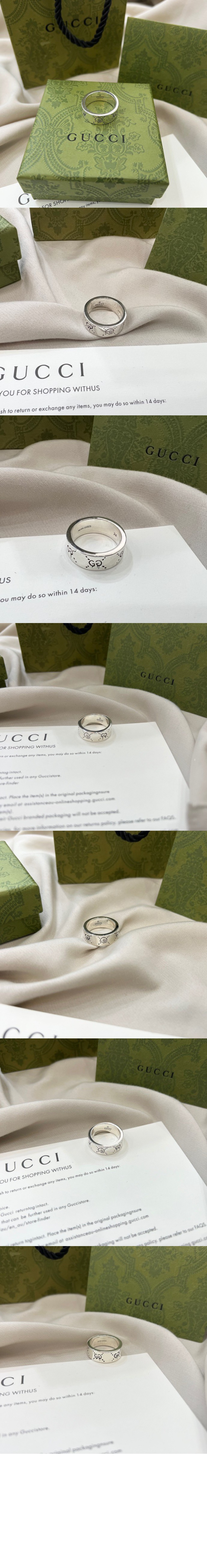 구찌 고스트 링 실버링 반지 455319