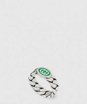 구찌 인터로킹 에나멜 반지 701612