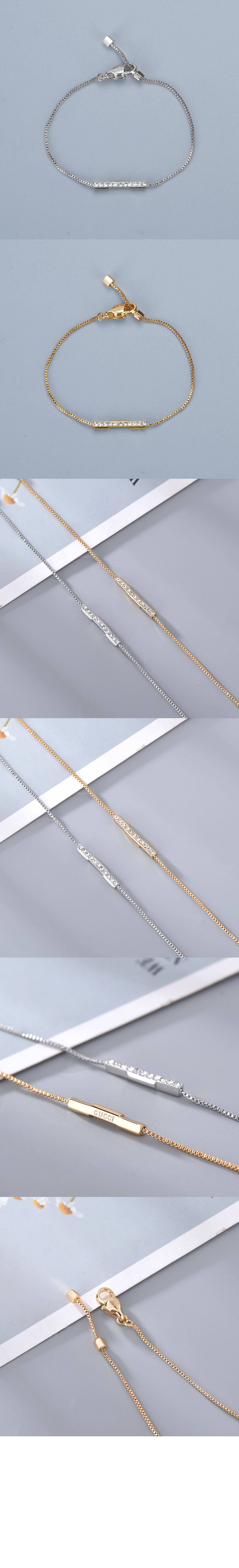 구찌 링크 투 러브 다이아몬드 팔찌 662121