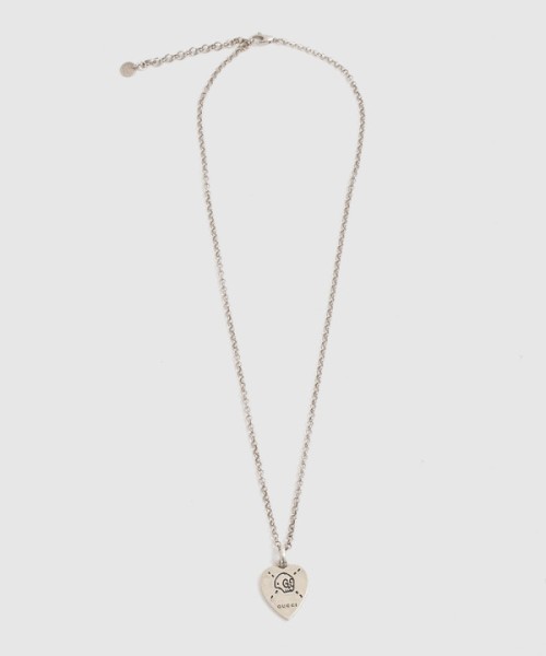 구찌 고스트 하트 목걸이 455540