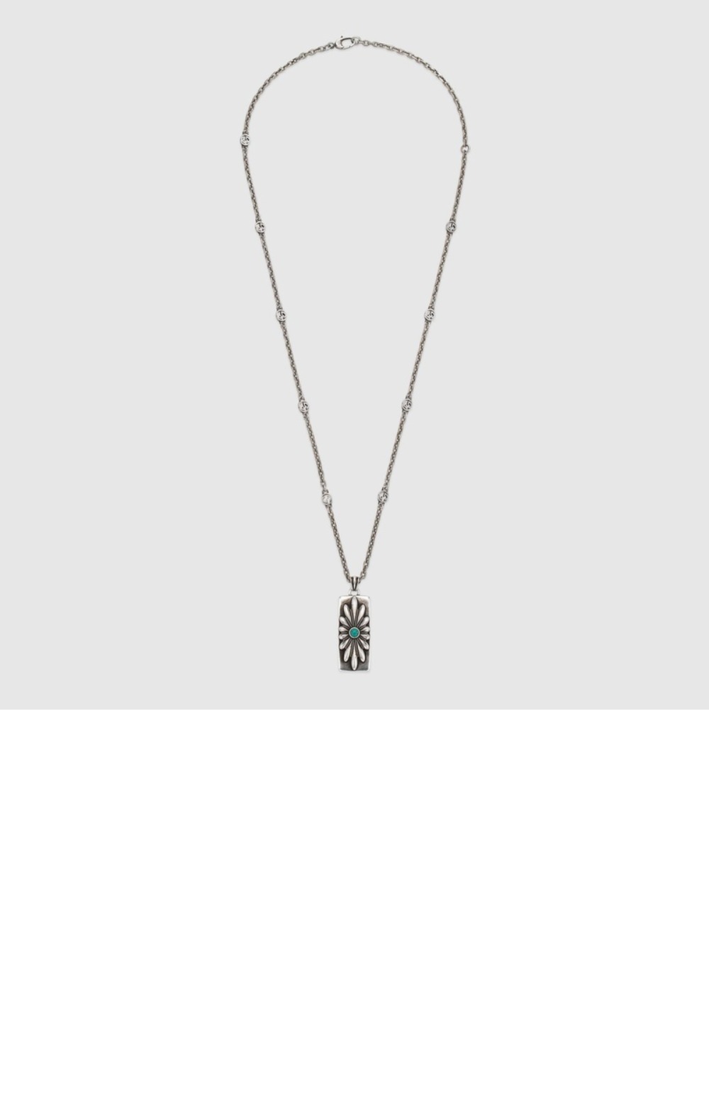 구찌 인터로킹 G 플라워 목걸이 753456