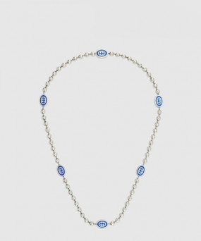 구찌 인터로킹 G 볼 체인 목걸이 753448