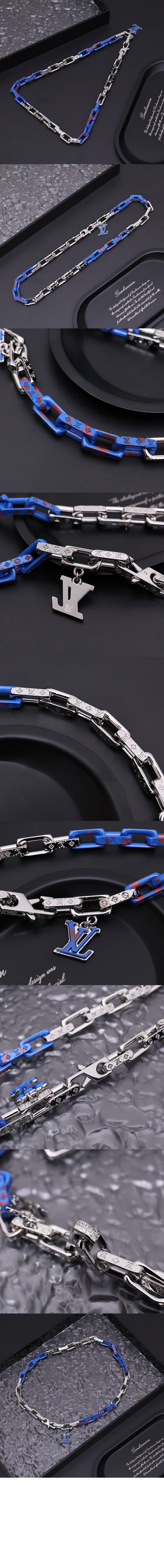 루이비통 모노그램 체인 목걸이 M01494