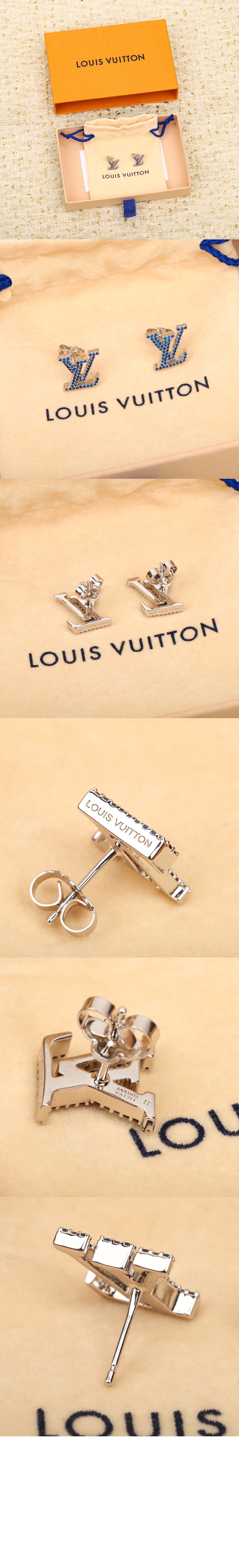 루이비통 LV 아이코닉 아쿠아마린 귀걸이 M00987