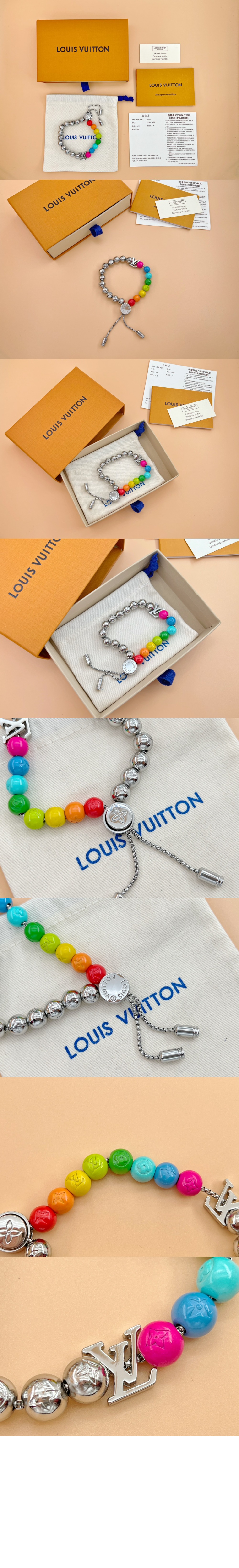 루이비통 LV 비즈 팔찌 멀티컬러 M0934A