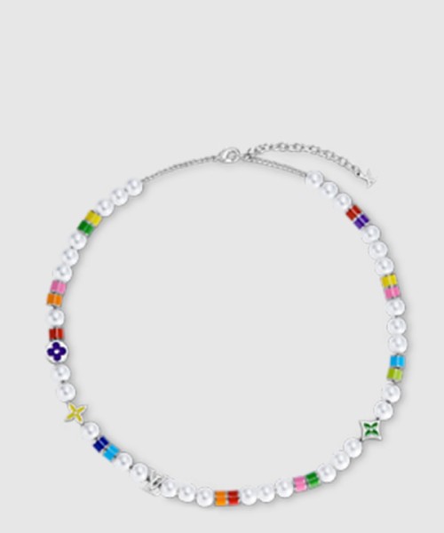 루이비통 모노그램 펄 파티 목걸이 M01500