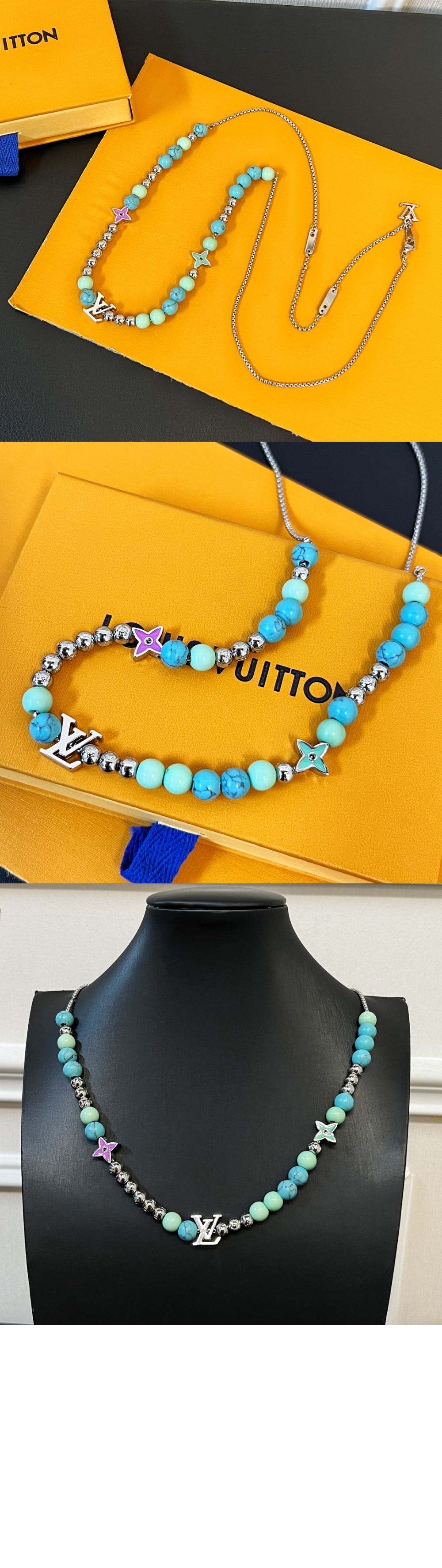 루이비통 비즈 목걸이 M00313