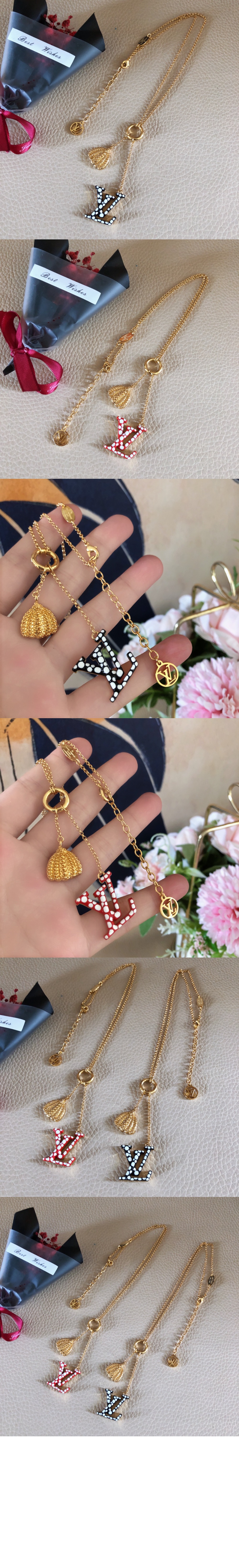 루이비통 아이코닉 인피니티 도트 목걸이 M01079