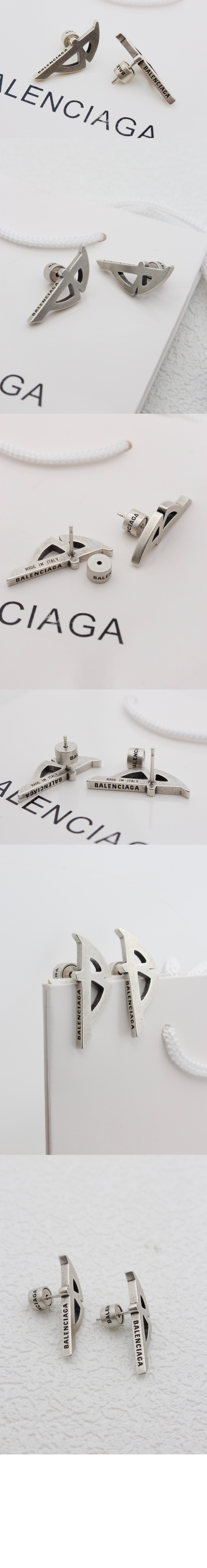 발렌시아가 타이포 메탈 귀걸이 787785