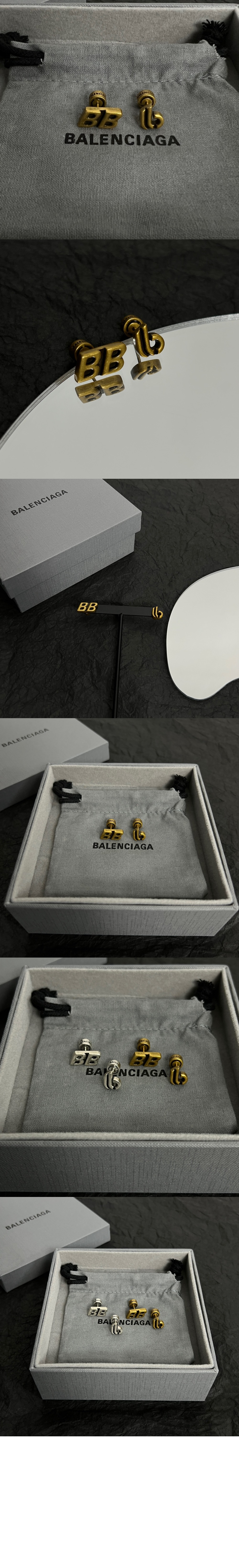 발렌시아가 더블 B 귀걸이 723856