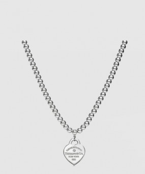 티파니앤코 티파니 하트 태그 비드 네크리스