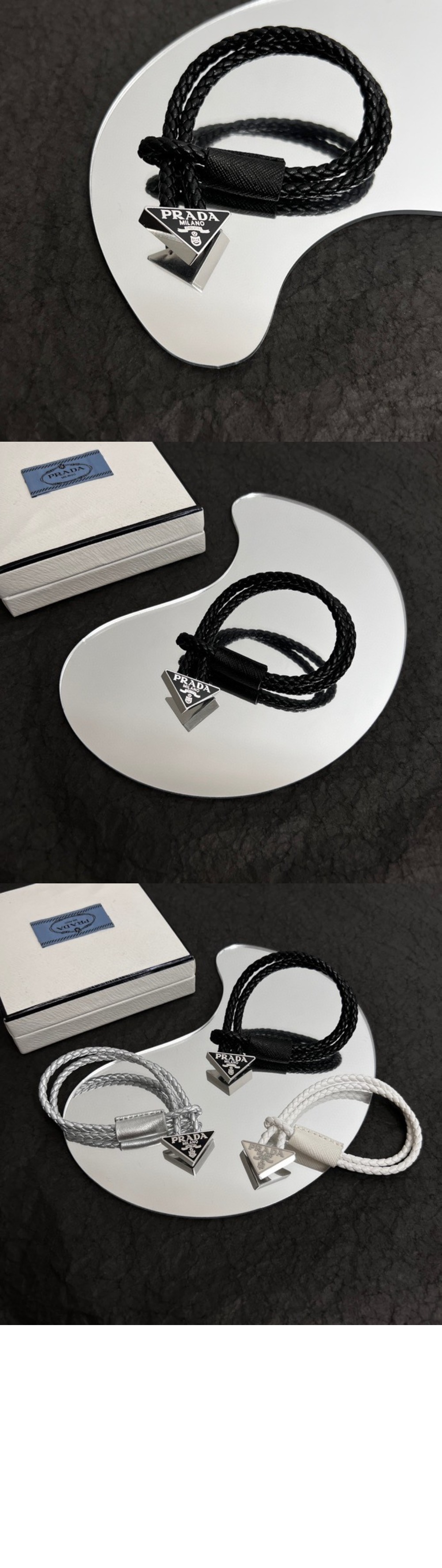 프라다 뱅글 나파 가죽 팔찌 2IB288