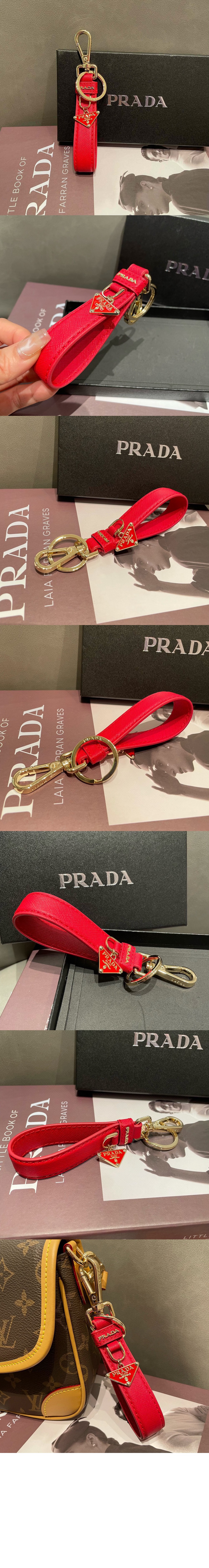 프라다 나파 가죽 키링 1PP14