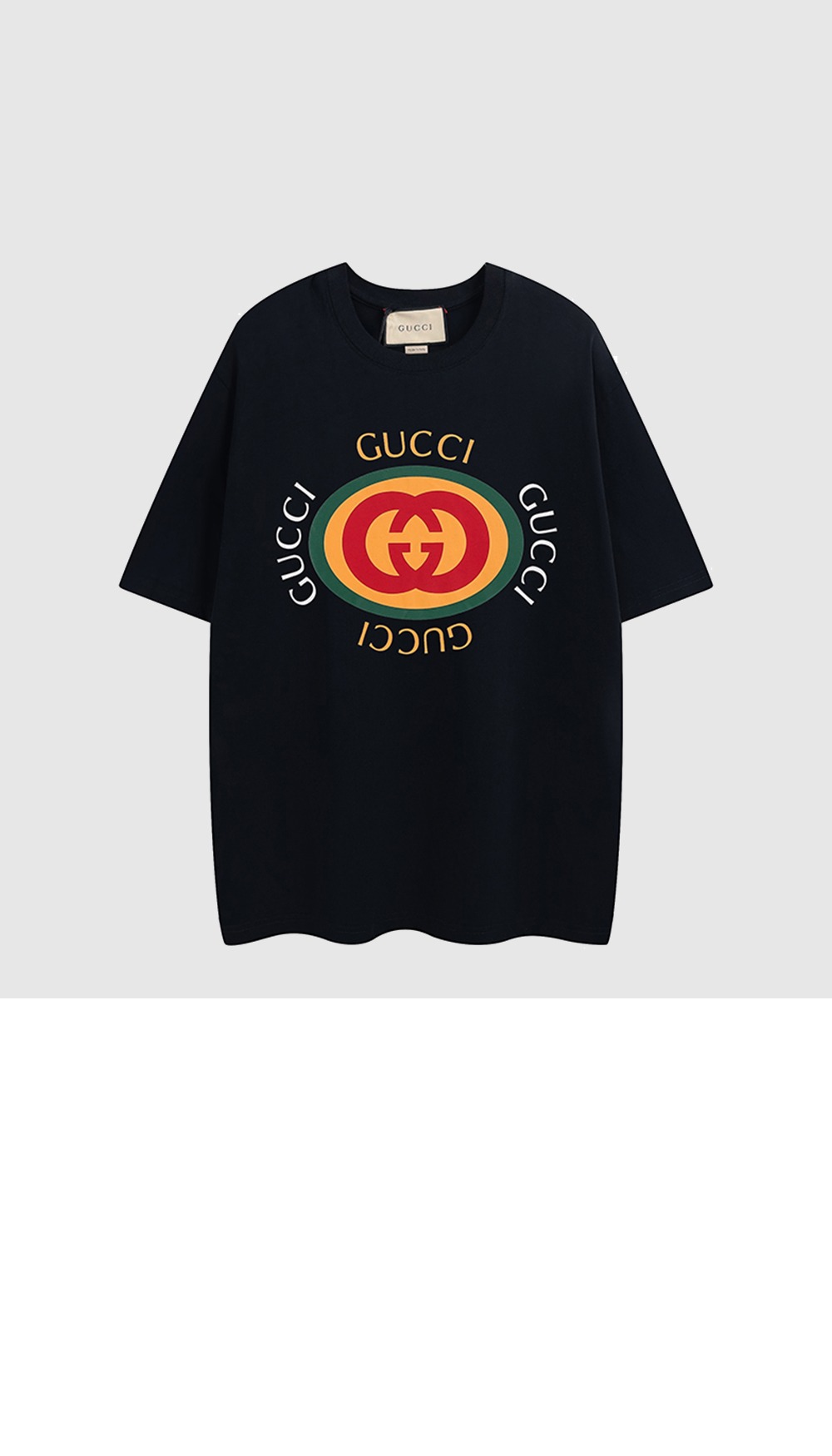 구찌 프린트 면 티셔츠