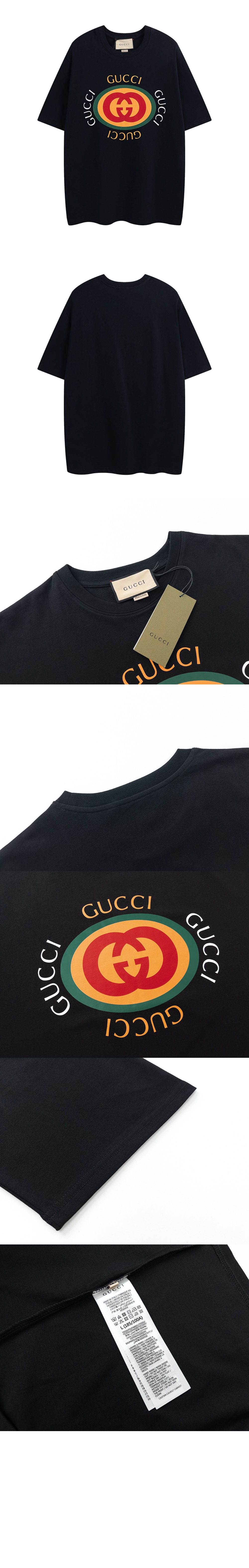 구찌 프린트 면 티셔츠