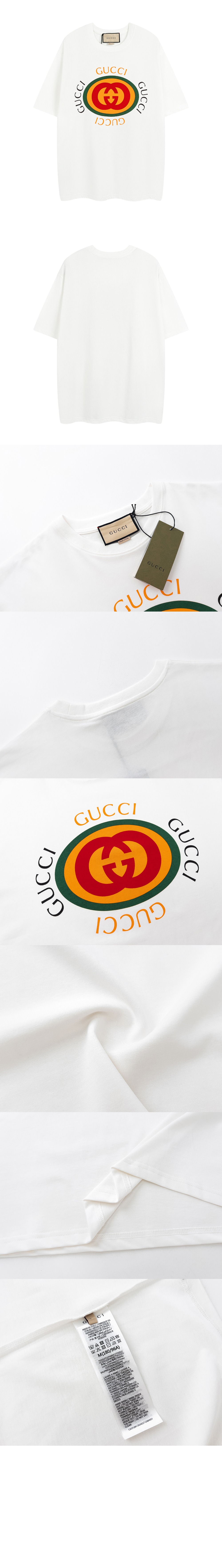 구찌 프린트 면 티셔츠