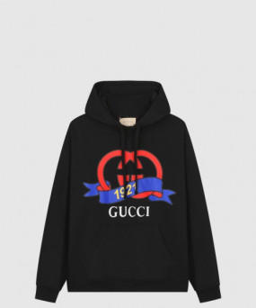 구찌 로고 프린트 면 톱