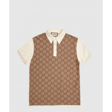 구찌 면 폴로 셔츠