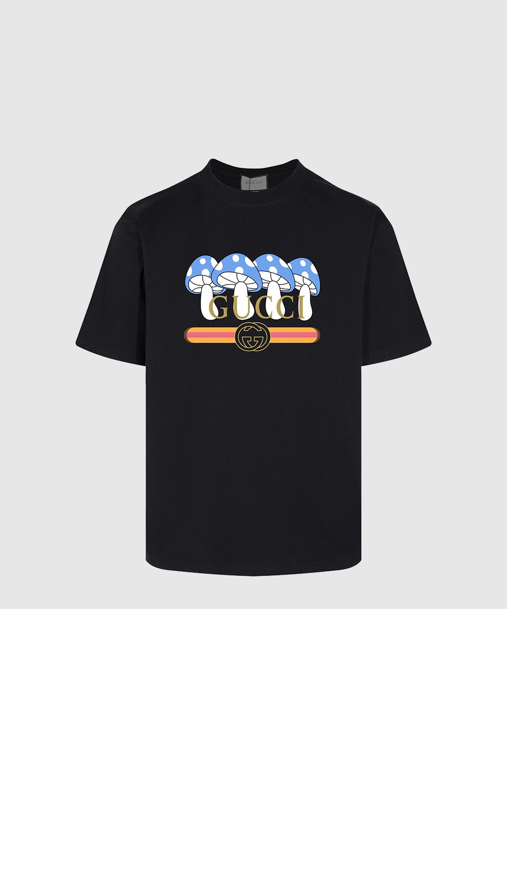 구찌 프린트 면 티셔츠