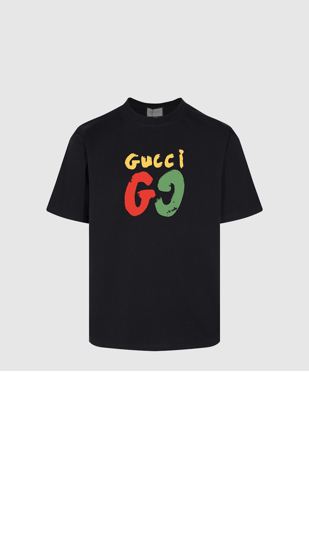 구찌 프린트 면 티셔츠