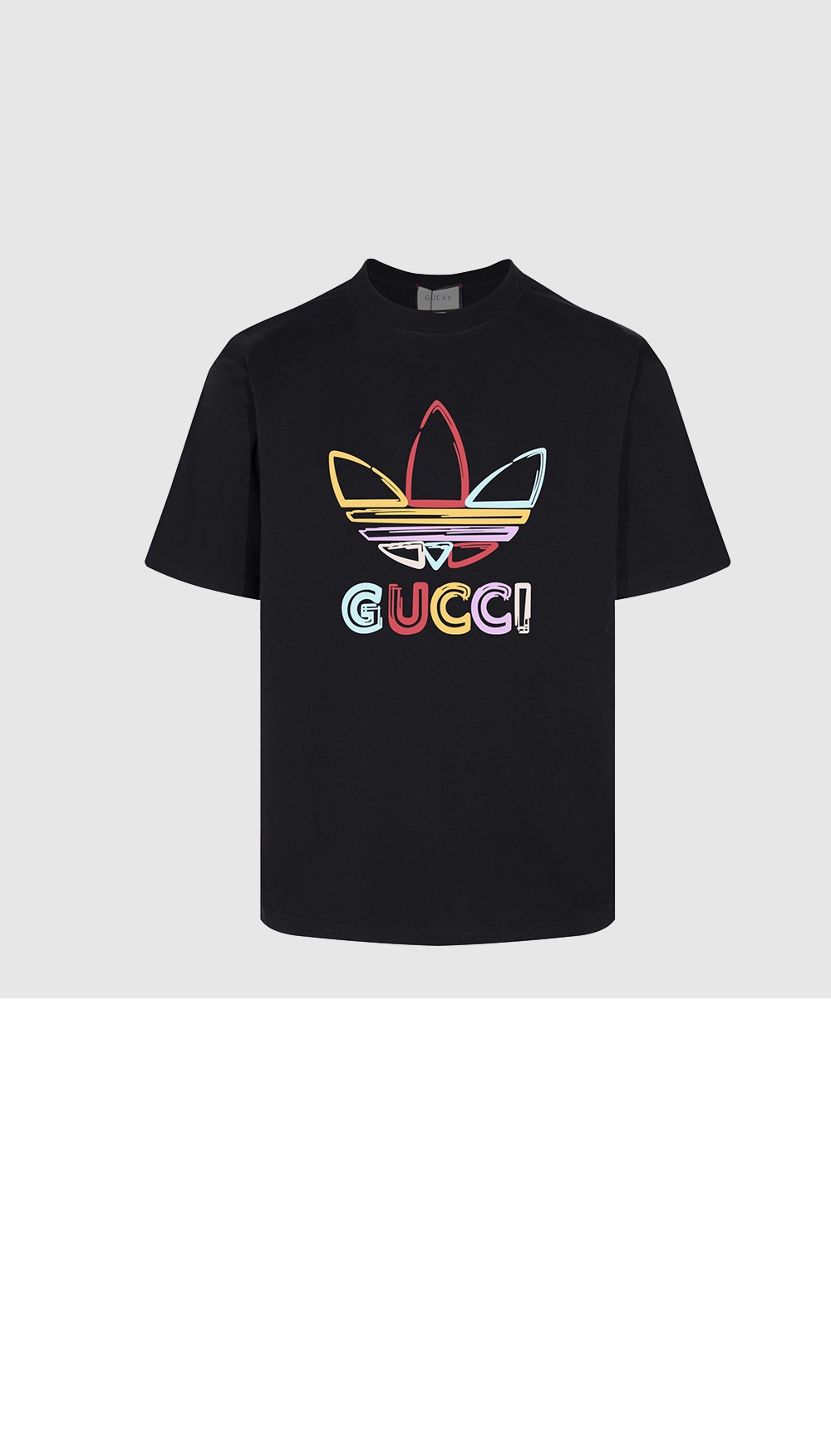 구찌 프린트 면 티셔츠