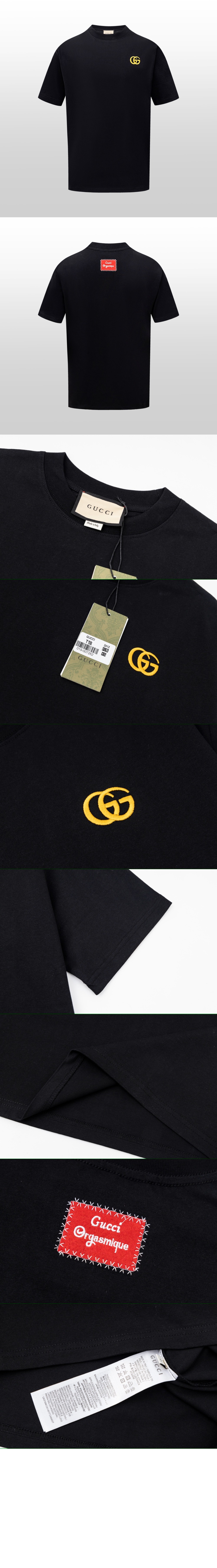 구찌 면 티셔츠