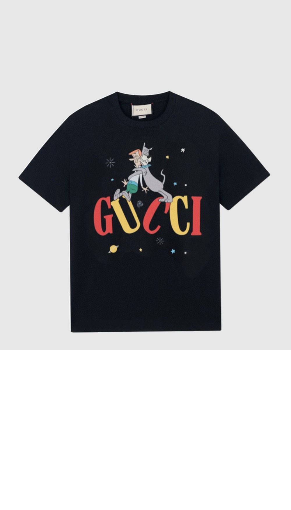 구찌 프린트 면 티셔츠