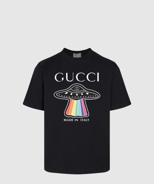 구찌 프린트 면 티셔츠