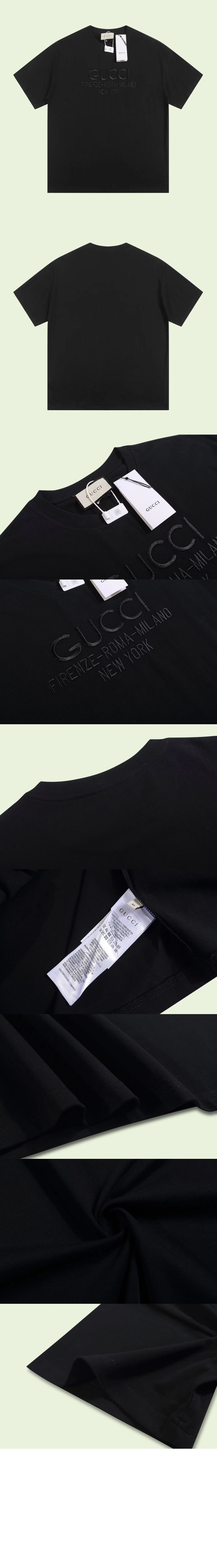 구찌 면 티셔츠