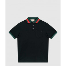 구찌 면 폴로 셔츠