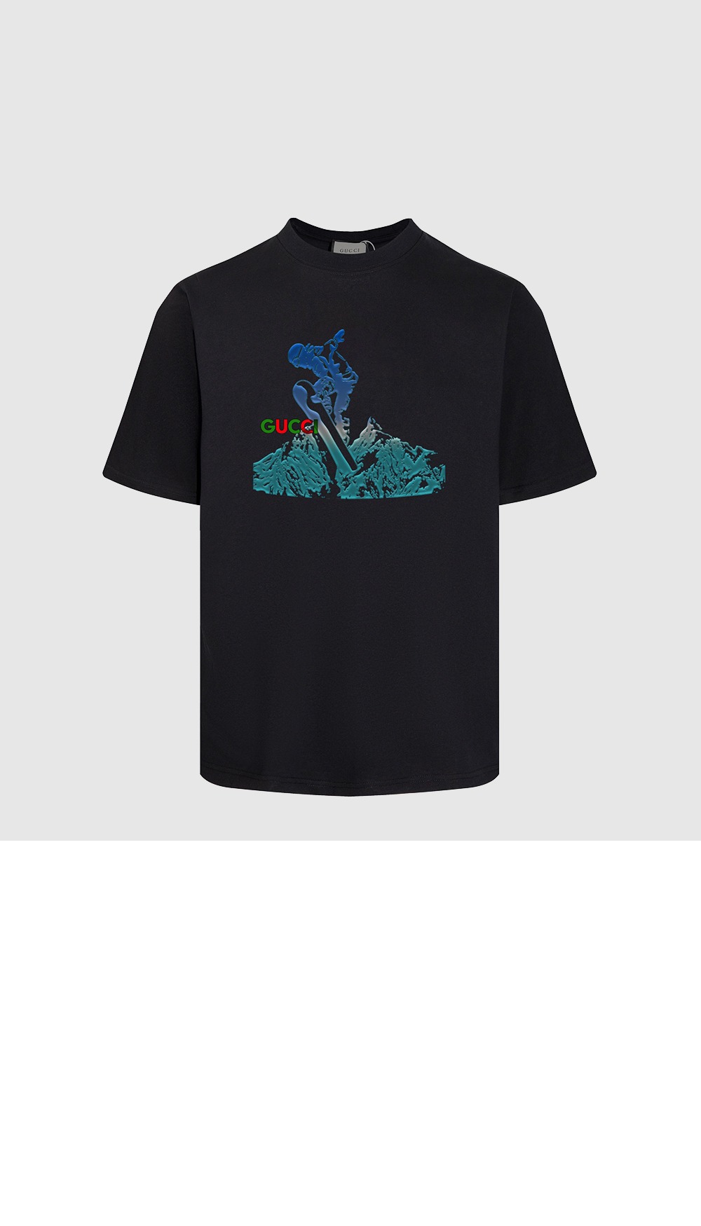 구찌 프린트 면 티셔츠