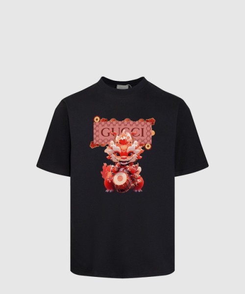 구찌 프린트 면 티셔츠