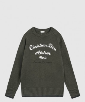 디올 로고 프린트 긴팔