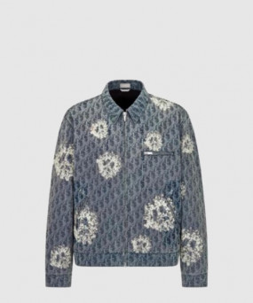 디올 로고 프린트 재킷