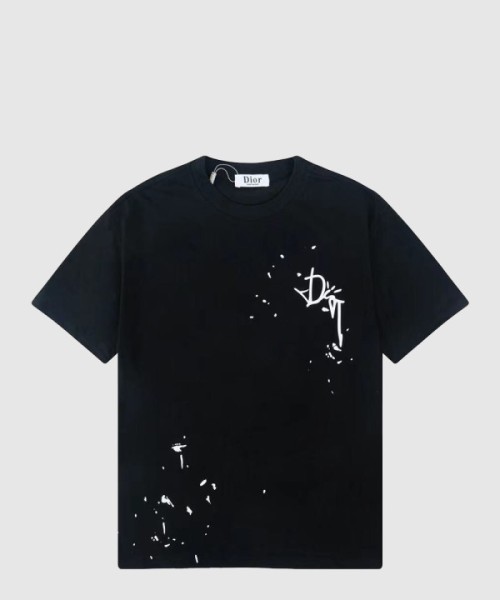 디올 로고 프린트 반팔