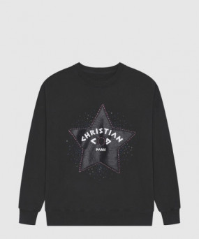 디올 로고 프린트 긴팔