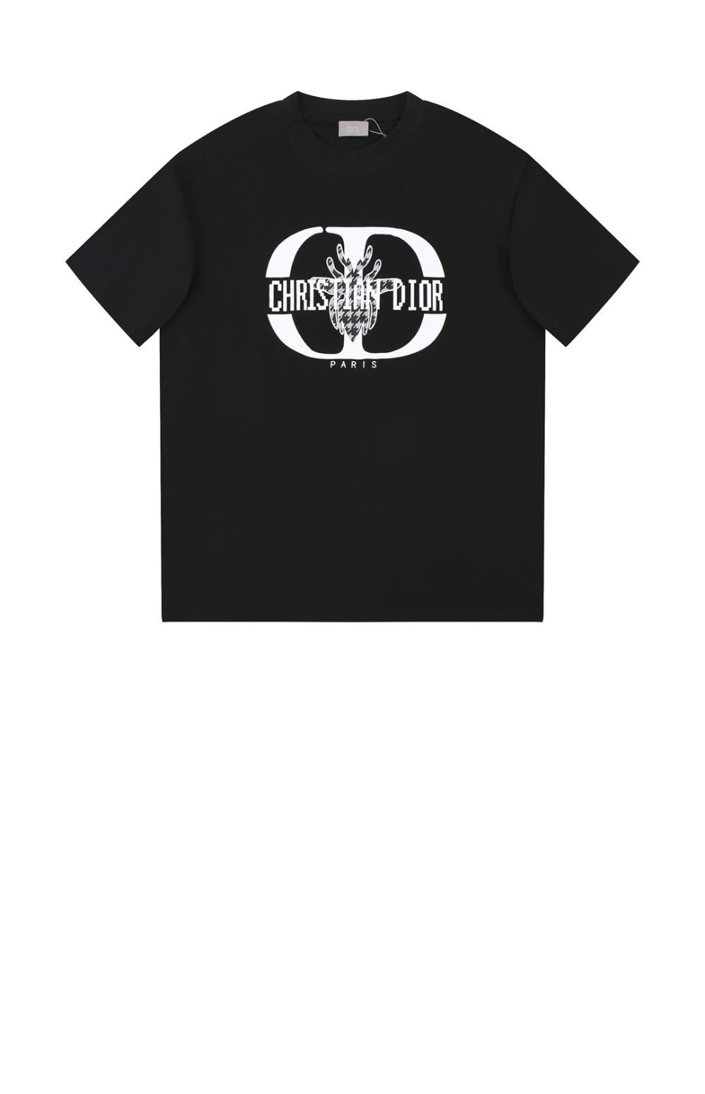 디올 로고 프린트 반팔