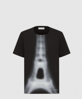 디올 플라워 코튼 톱