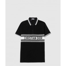 디올 로고 프린트 반팔