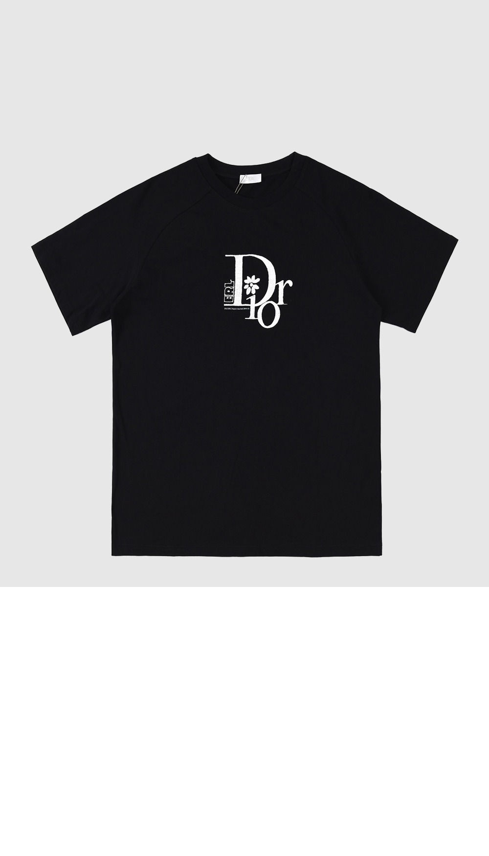 디올 로고 프린트 반팔