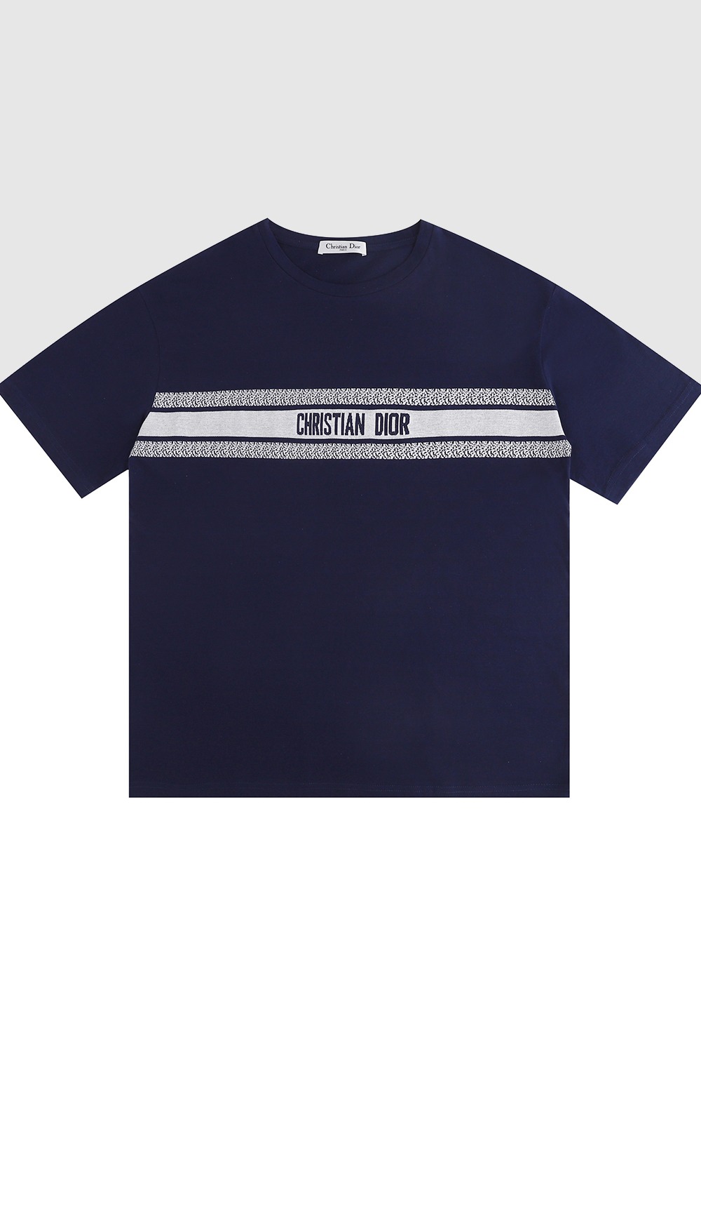 디올 로고 프린트 반팔