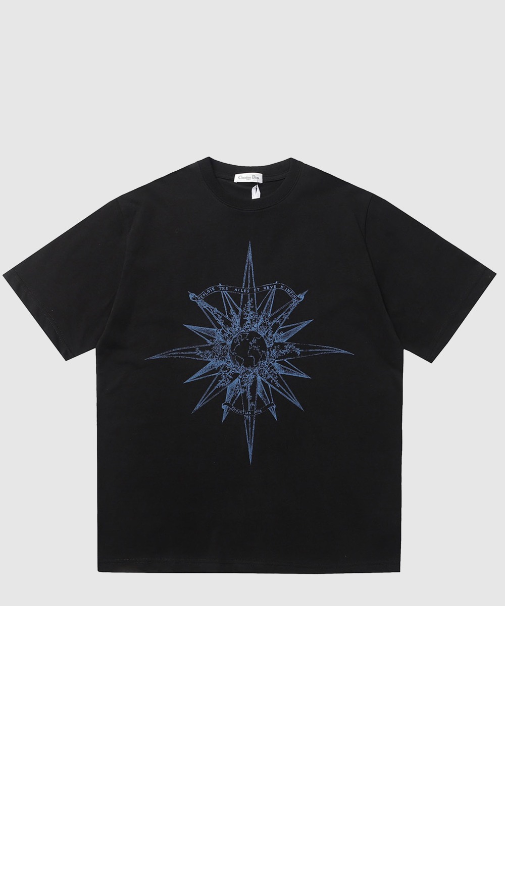 디올 플라워 코튼 톱