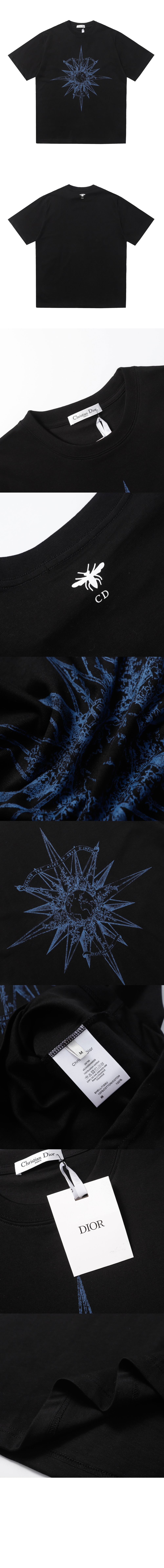 디올 플라워 코튼 톱