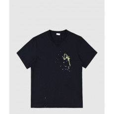 디올 로고 프린트 반팔