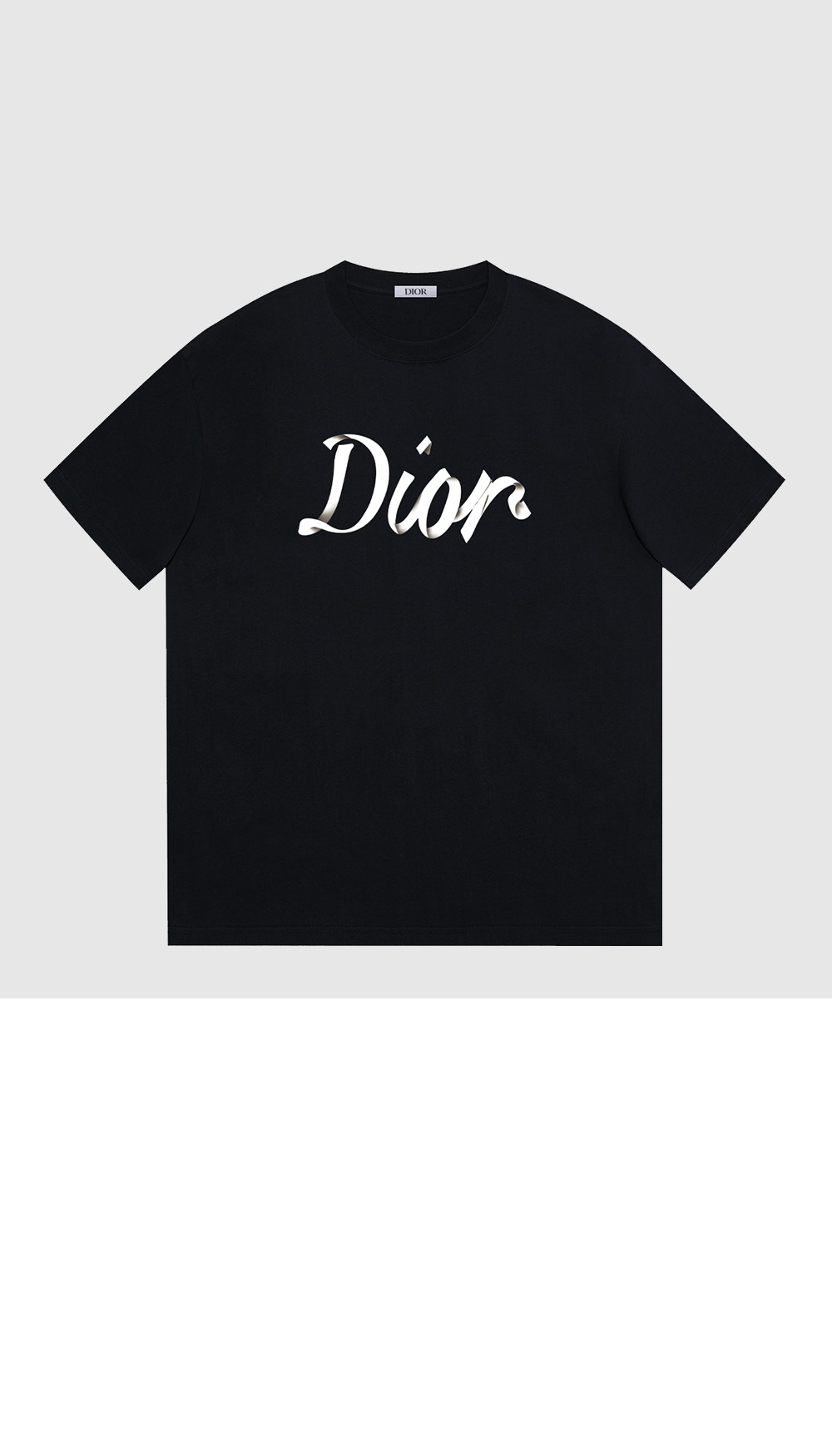 디올 로고 프린트 반팔