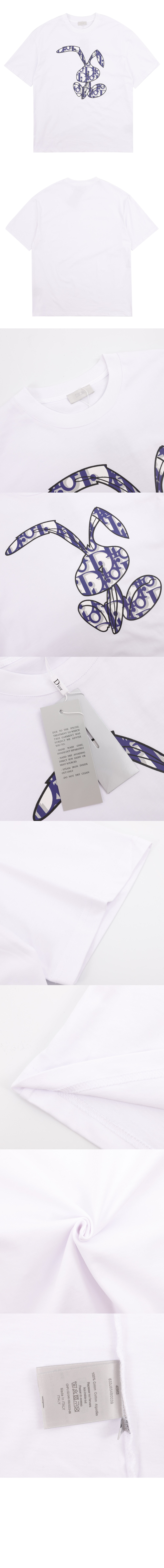 디올 플라워 코튼 톱