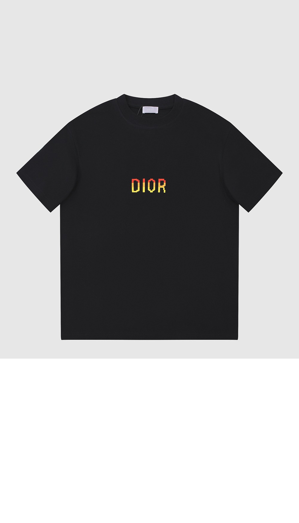 디올 로고 프린트 반팔